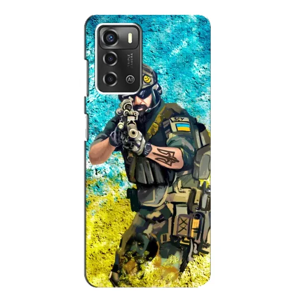 Чехол с рисунком «ЗСУ Воин» для ZTE Blade A52 Чехол с рисунком «ЗСУ Воин» для ZTE Blade A52