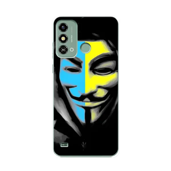 Чехол с рисунком «Анонимус патриот» для ZTE Blade A53 Чехол с рисунком «Анонимус патриот» для ZTE Blade A53