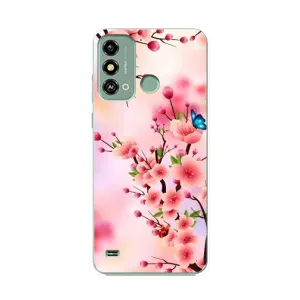 Чохол з картинкою Сакури на ZTE Blade A53 (Метелики на сакурі)