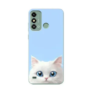 Чохол на тематику: Коти для ZTE Blade A53 (Білий кіт)
