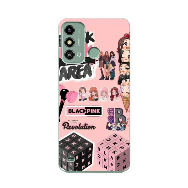 Чехол с рисунком «BLACK PINK коллаж» для ZTE Blade A53 Чехол с рисунком «BLACK PINK коллаж» для ZTE Blade A53