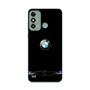 Силиконовый бампер с картинкой машины на ZTE Blade A53 (Черный BMW)