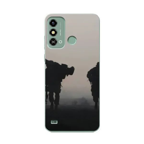 Чехол с рисунком «Бой солдат» для ZTE Blade A53 Чехол с рисунком «Бой солдат» для ZTE Blade A53