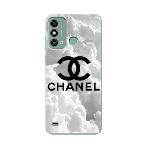 Чехол с Брендами одежды на ЗТЕ Блейд А53 (CHANEL)