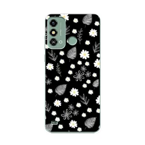 Чохли з тематикою "КВІТИ" на ZTE Blade A53 (цвітіння на чорному)