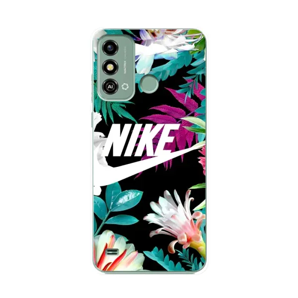 Чехол с рисунком «Цветочный Nike» для ZTE Blade A53 Чехол с рисунком «Цветочный Nike» для ZTE Blade A53