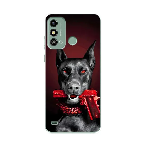 Чехол с рисунком «Доберман злой» для ZTE Blade A53 Чехол с рисунком «Доберман злой» для ZTE Blade A53