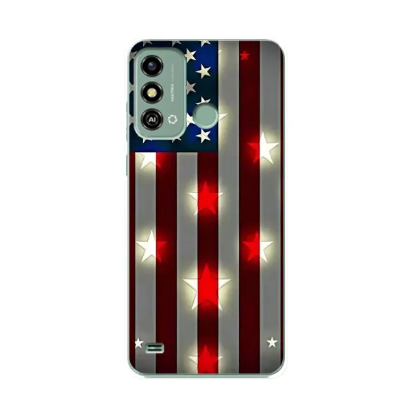 Чехол с рисунком «Флаг США 2» для ZTE Blade A53 Чехол с рисунком «Флаг США 2» для ZTE Blade A53