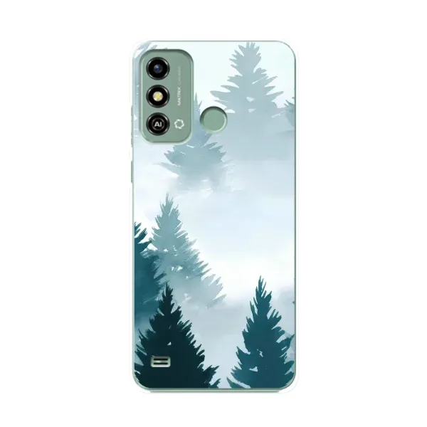 Чехол с рисунком «Горный лес» для ZTE Blade A53