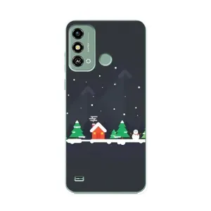 Силіконовий бампер на різдво для ZTE Blade A53 (Місто зимове)