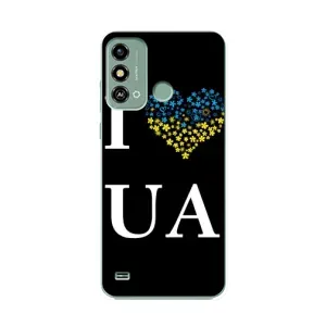 Силиконовый Чехол на ZTE Blade A53 (Я-Украина) (I Love UA)