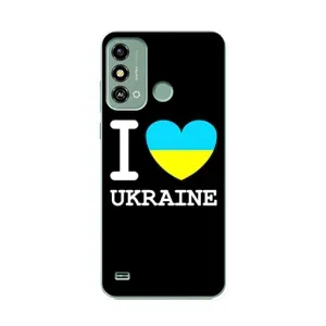 Чехол с Украинской символикой на ЗТЕ Блейд А53 (I Love Ukraine)