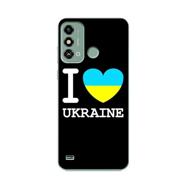 Чехол с рисунком «I Love Ukraine» для ZTE Blade A53 Чехол с рисунком «I Love Ukraine» для ZTE Blade A53
