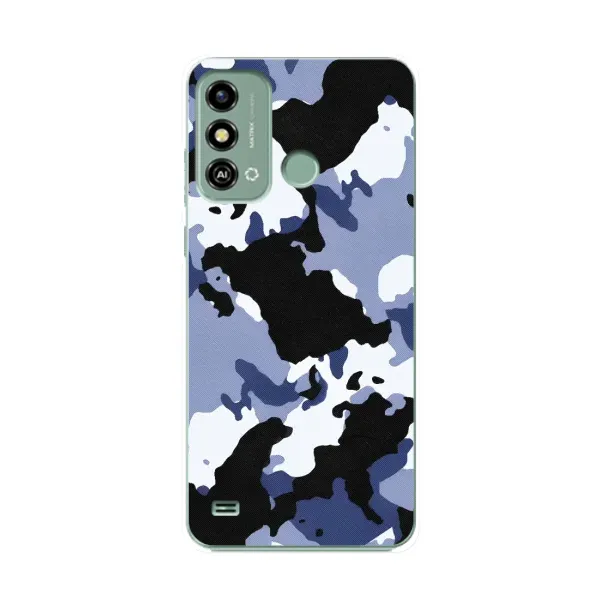 Чехол с рисунком «Камуфляжный Серый» для ZTE Blade A53 Чехол с рисунком «Камуфляжный Серый» для ZTE Blade A53