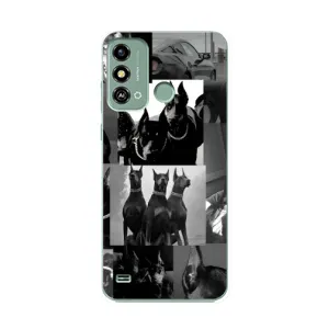 Чохол ДОБЕРМАН для ZTE Blade A53 (Колаж Доберман)