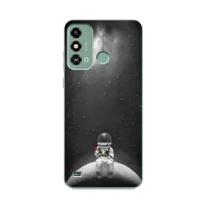 Силіконовый Чохол з принтом "Космонавти" на ZTE Blade A53 (Космонавт романтик)