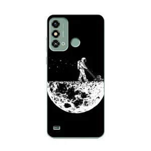 Силіконовый Чохол з принтом "Космонавти" на ZTE Blade A53 (Космонавт)