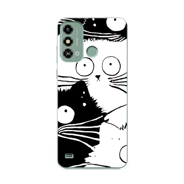 Чехол с рисунком «КОТИКИ» для ZTE Blade A53