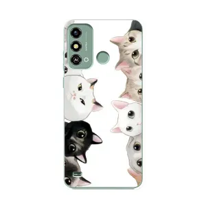 Силіконовий чохол з котиком для ZTE Blade A53 (Коти)