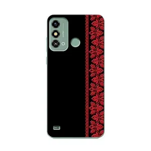 Силіконовый Чохол на ZTE Blade A53 (Червона вишиванка)