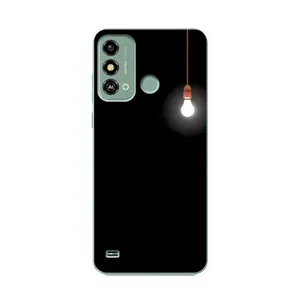 Чехол с картинками на черном фоне для ZTE Blade A53 (Лампочка)