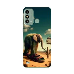 Чехол с мемами тралалело тралала для ZTE Blade A53 (Лирили ларила)