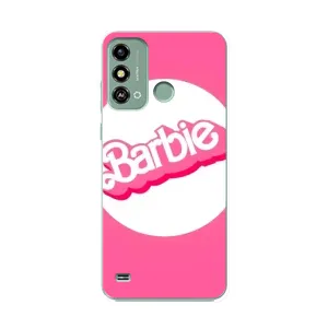 Силіконовый Чохол Барбі фільм на ZTE Blade A53 (Лого Барбі)