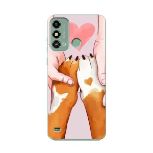 Чохол (ТПУ) Милі песики для ZTE Blade A53 (Любов до собак)