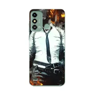 Чохол з картинкою "Герой Pubg" на ZTE Blade A53 (Man Пубг)
