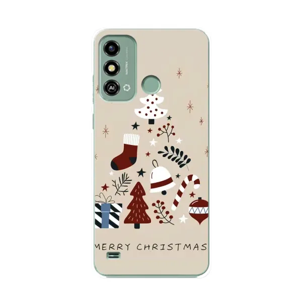 Чехол с рисунком «Merry Christmas» для ZTE Blade A53 Чехол с рисунком «Merry Christmas» для ZTE Blade A53