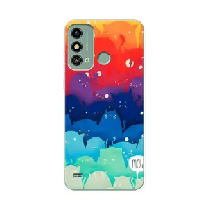 Силіконовий чохол з котиком для ZTE Blade A53 (Mew)