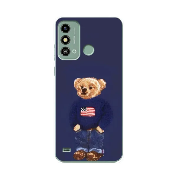Чехол с рисунком «Мишка USA» для ZTE Blade A53 Чехол с рисунком «Мишка USA» для ZTE Blade A53