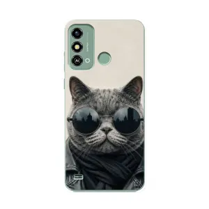 Чохол на тематику: Коти для ZTE Blade A53 (Модний кіт)