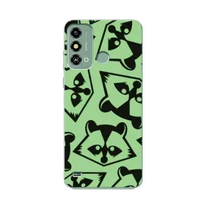Силіконовий Чохол з Энотами на ZTE Blade A53 (Мордочки Єнота)