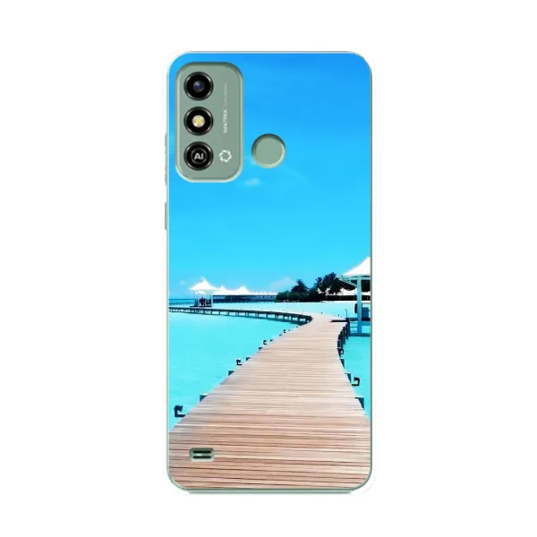 Чехол с рисунком «Набережная» для ZTE Blade A53
