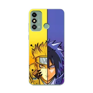 Купить Чехлы на телефон с принтом Anime для ZTE Blade A53 (Naruto Vs Sasuke)