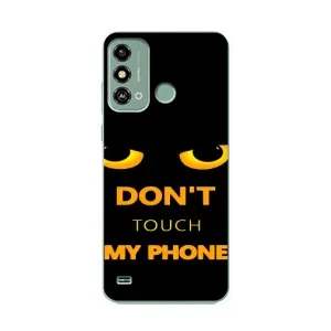 Чехол с Прикольным принтом на ZTE Blade A53 (Не трогай мой телефон)