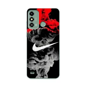 Силиконовый Чехол на ZTE Blade A53 с картинкой Nike (Nike дым)