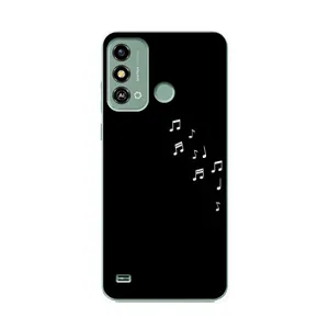 Чохол з картинками на чорному фоні для ZTE Blade A53 (Ноти)