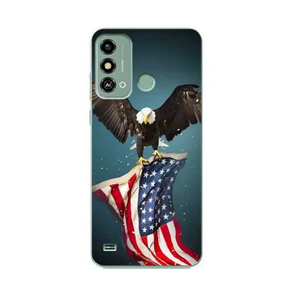 Чехол с рисунком «Орел и флаг» для ZTE Blade A53 Чехол с рисунком «Орел и флаг» для ZTE Blade A53