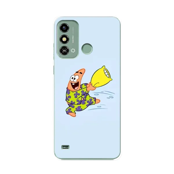 Чехол с рисунком «Патрик с подушкой» для ZTE Blade A53