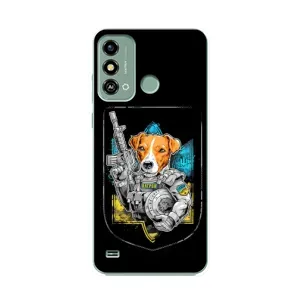 Чехол с принтом для ZTE Blade A53 (Патрон Воин)