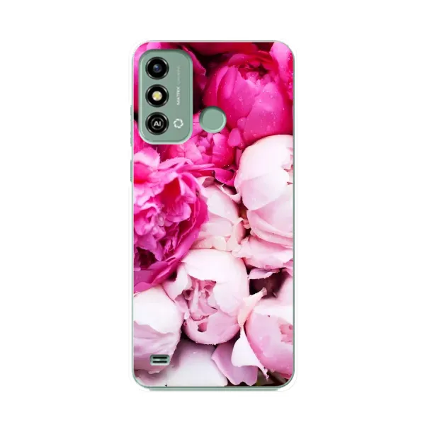 Чехол с рисунком «Пионы» для ZTE Blade A53 Чехол с рисунком «Пионы» для ZTE Blade A53