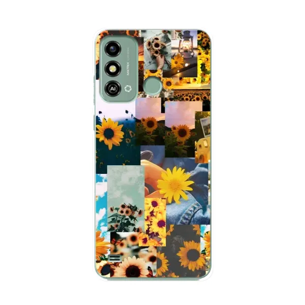 Чехол с рисунком «Подсолнуховый дизайн» для ZTE Blade A53 Чехол с рисунком «Подсолнуховый дизайн» для ZTE Blade A53