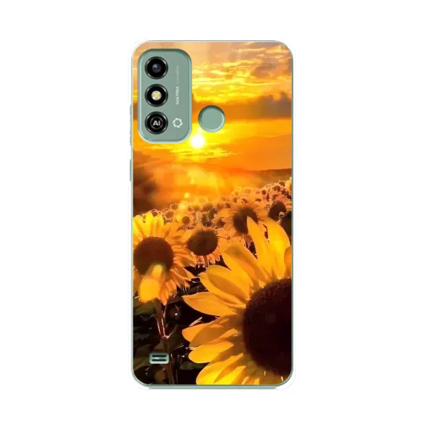Чехол с рисунком «поле подсолнухов» для ZTE Blade A53