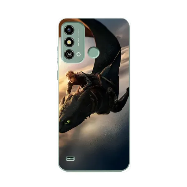Чехол с рисунком «Полет Беззубика» для ZTE Blade A53 Чехол с рисунком «Полет Беззубика» для ZTE Blade A53