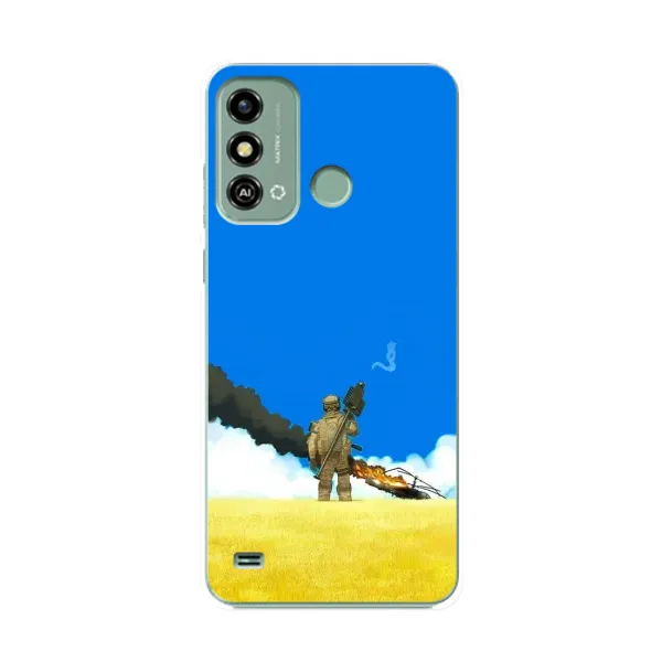 Чехол с рисунком «Попадание» для ZTE Blade A53 Чехол с рисунком «Попадание» для ZTE Blade A53