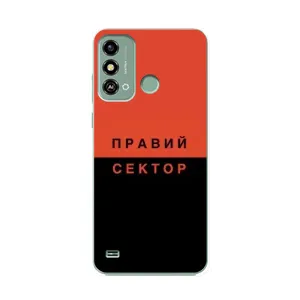 Чохли УПА (Червоно-Чорний) на ZTE Blade A53 (Правий Сектор)