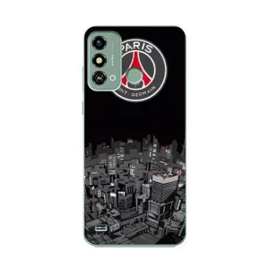 Силиконовые Чехлы принт Футбол на ZTE Blade A53 (PSG)
