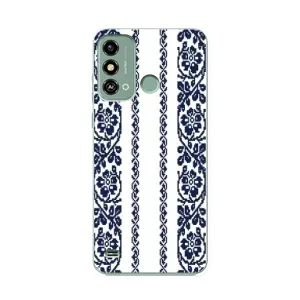 Силіконовый Чохол на ZTE Blade A53 з картинкой Вишиванки (Синя вишиванка)
